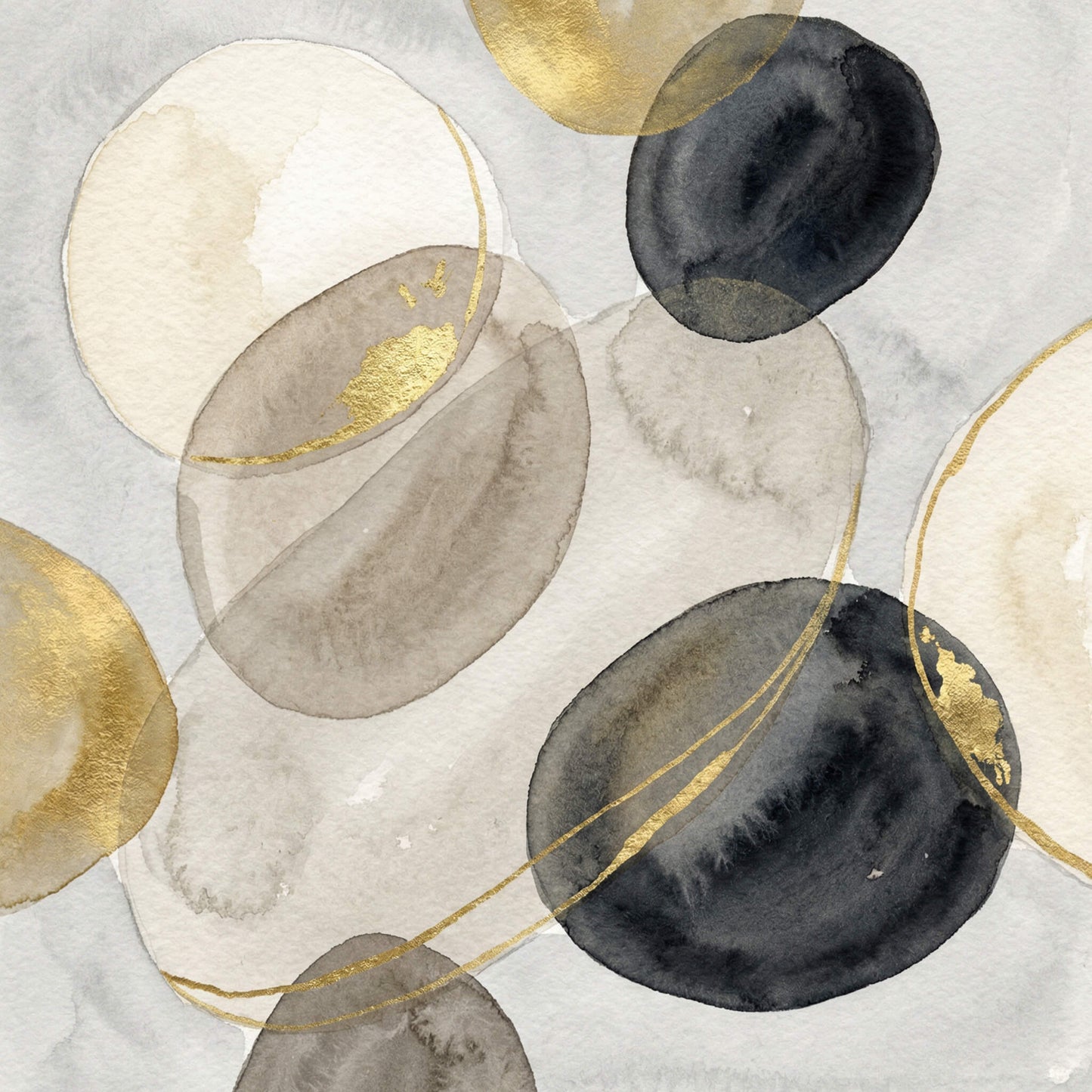 Golden Orbit, Canvas Print, 82 × 82cm
