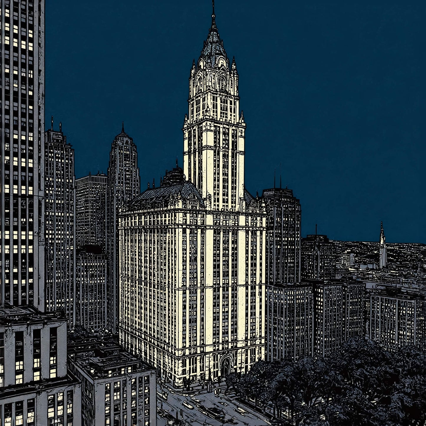 Metropolitan Icon, Canvas Print, 82 × 82cm