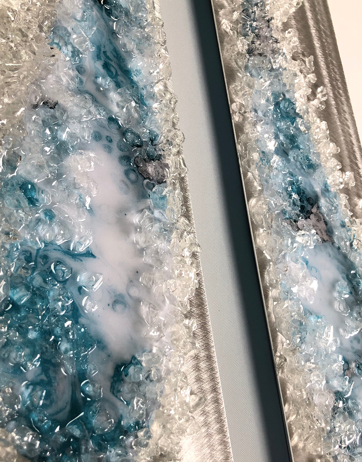 Angel Tears Crystal Glass Set, Light Blue