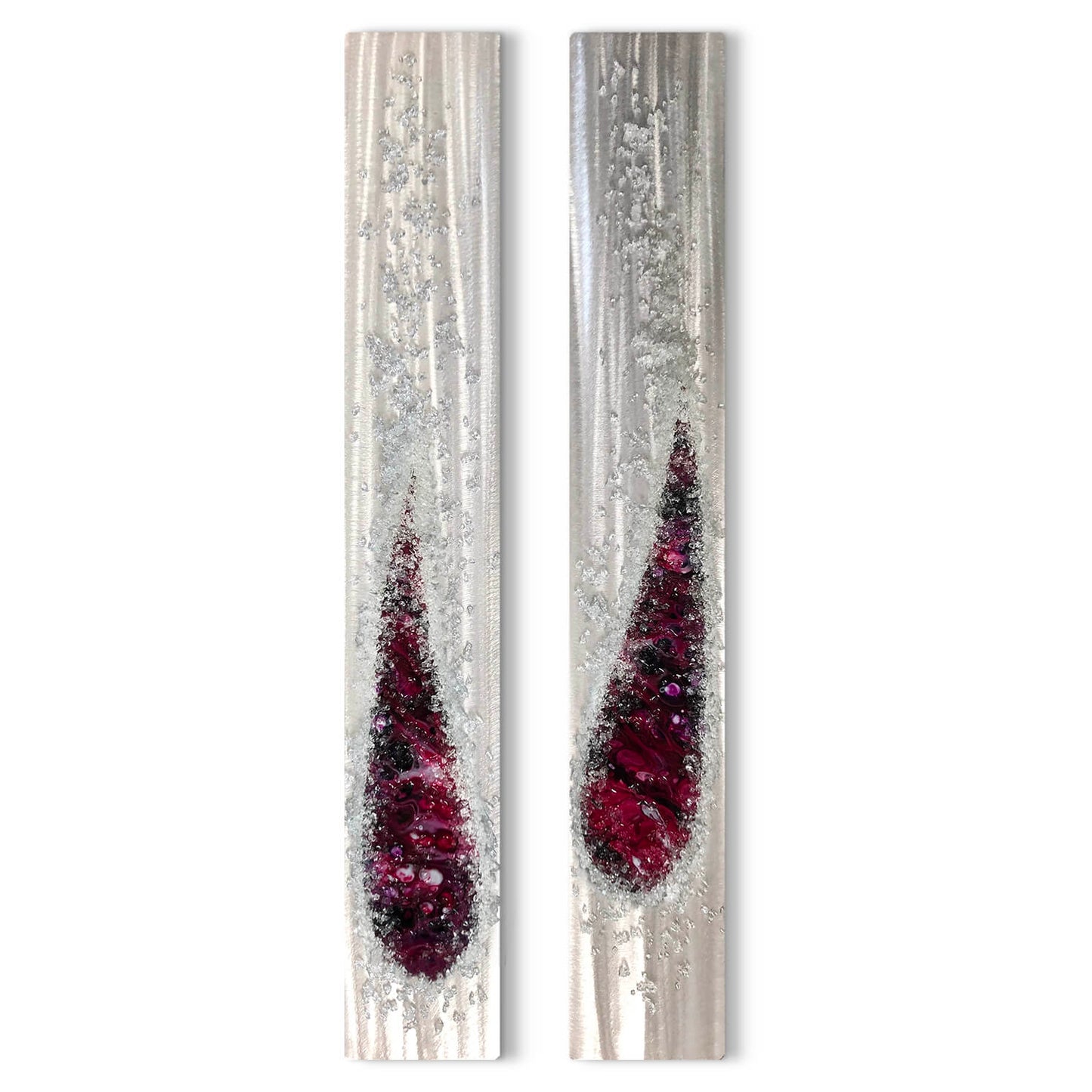 Angel Tears Crystal Glass Set, Berry