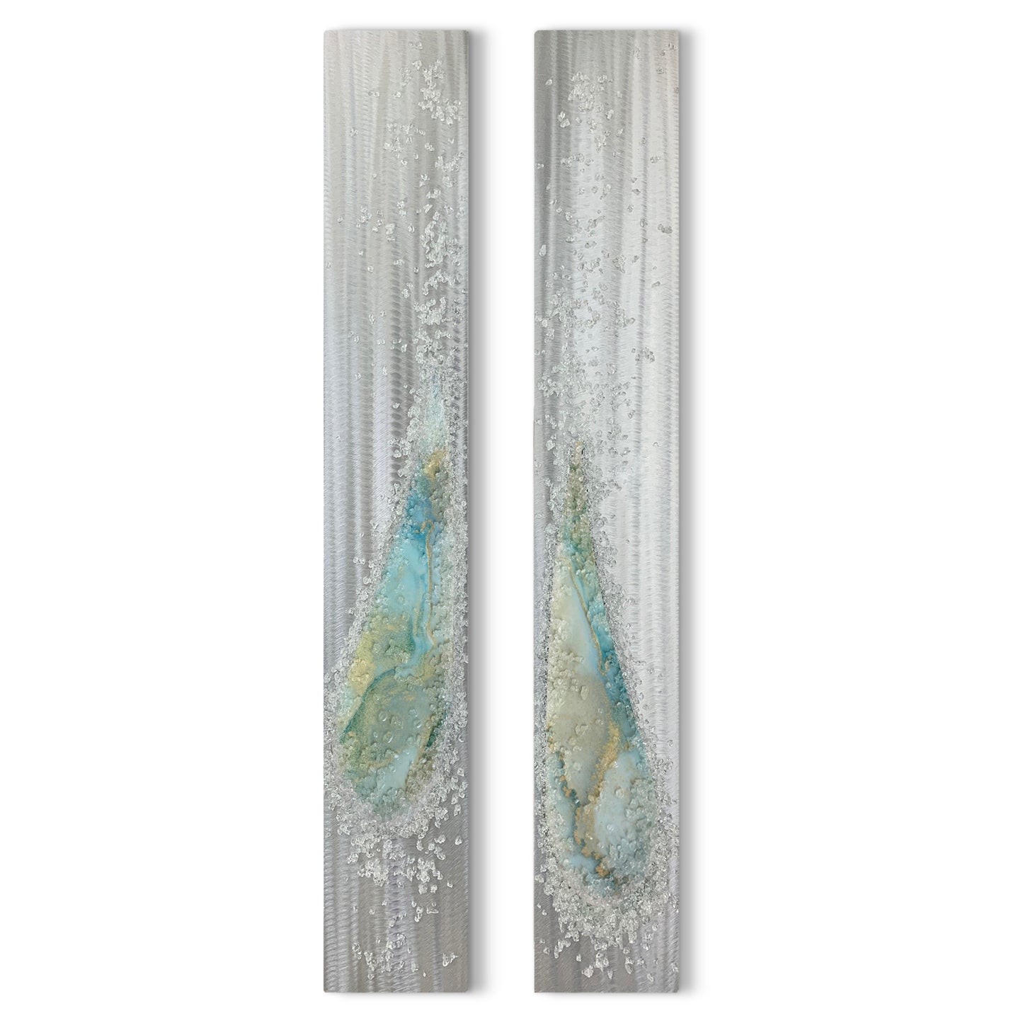 Angel Tears Crystal Glass Set, Blue Blend