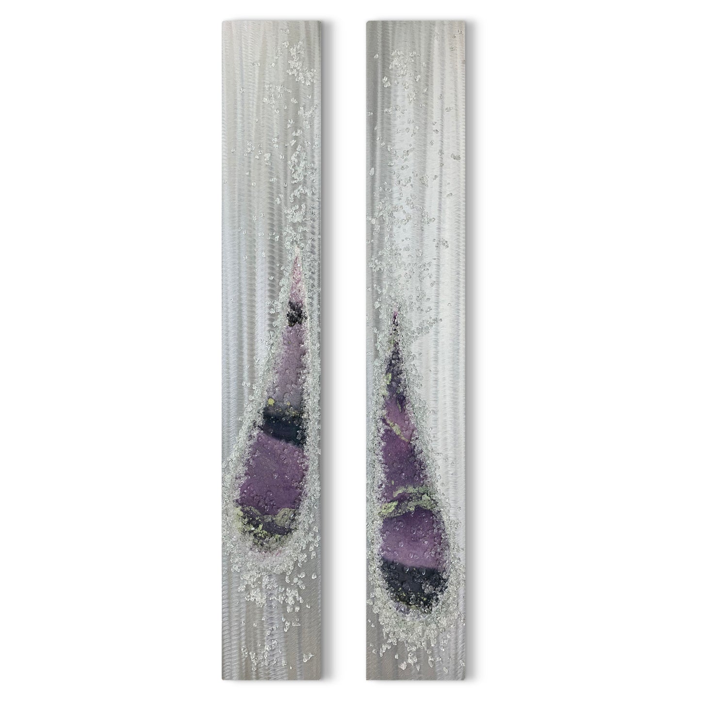 Angel Tears Crystal Glass Set, Lavender