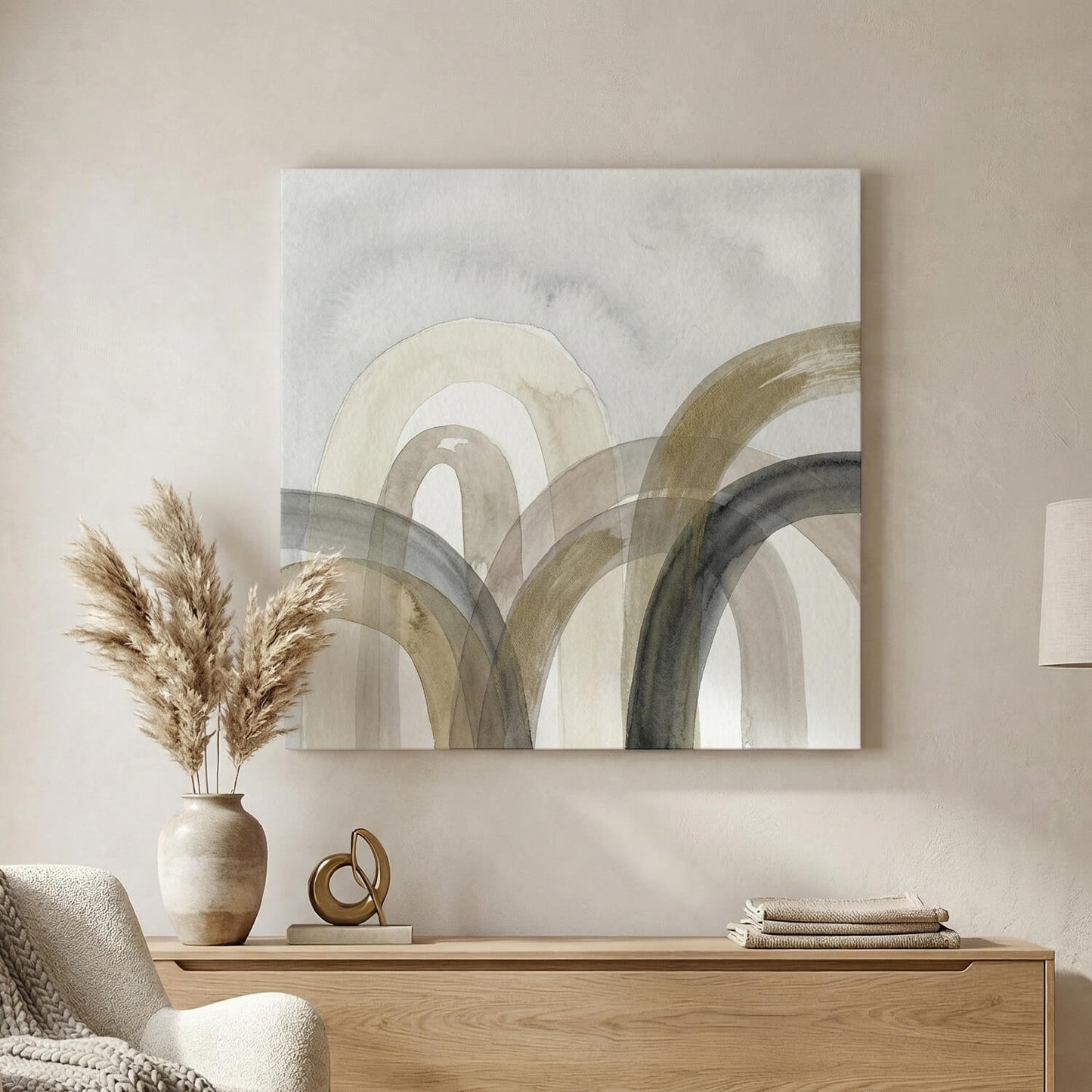 Sandstone Sweep, Canvas Print, 82 × 82cm