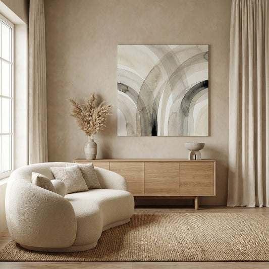 Gentle Overlaps, Canvas Print, 82 × 82cm