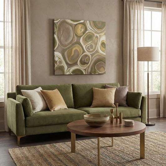 Botanical Stone, Canvas Print, 82 × 82cm