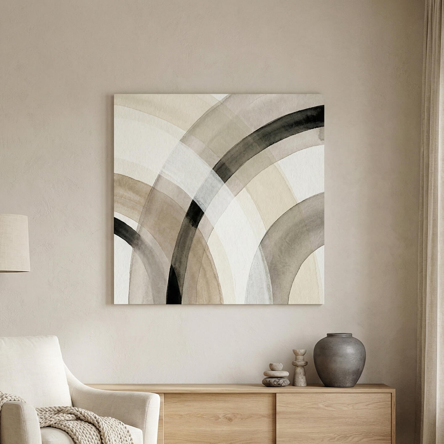 Stillness in Form, Canvas Print, 82 × 82cm