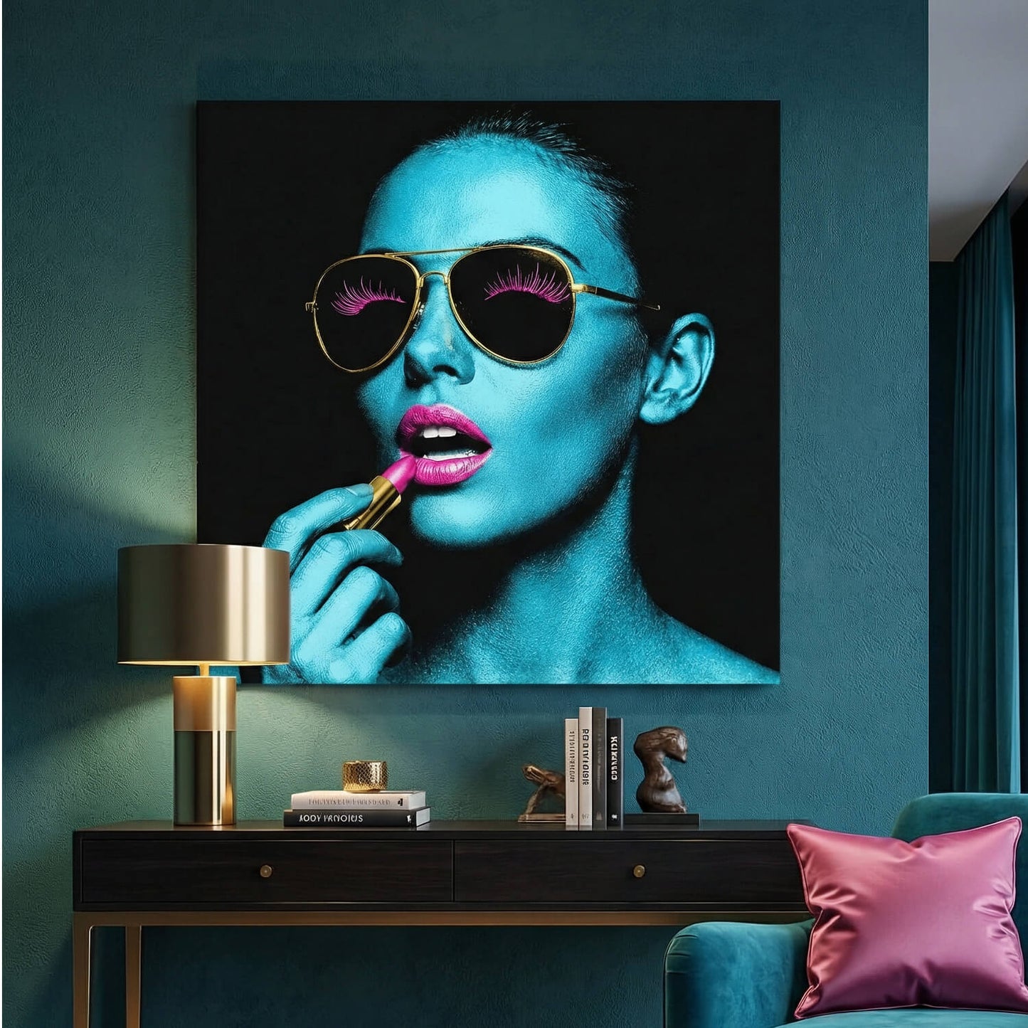 Electric Muse, Canvas Print, 82 × 82cm