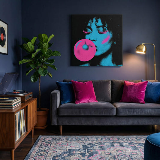 Electric Bubble, Canvas Print, 82 × 82cm