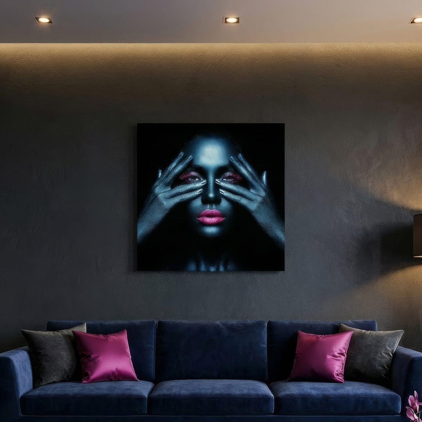Glow in the Dark, Canvas Print, 82 × 82cm