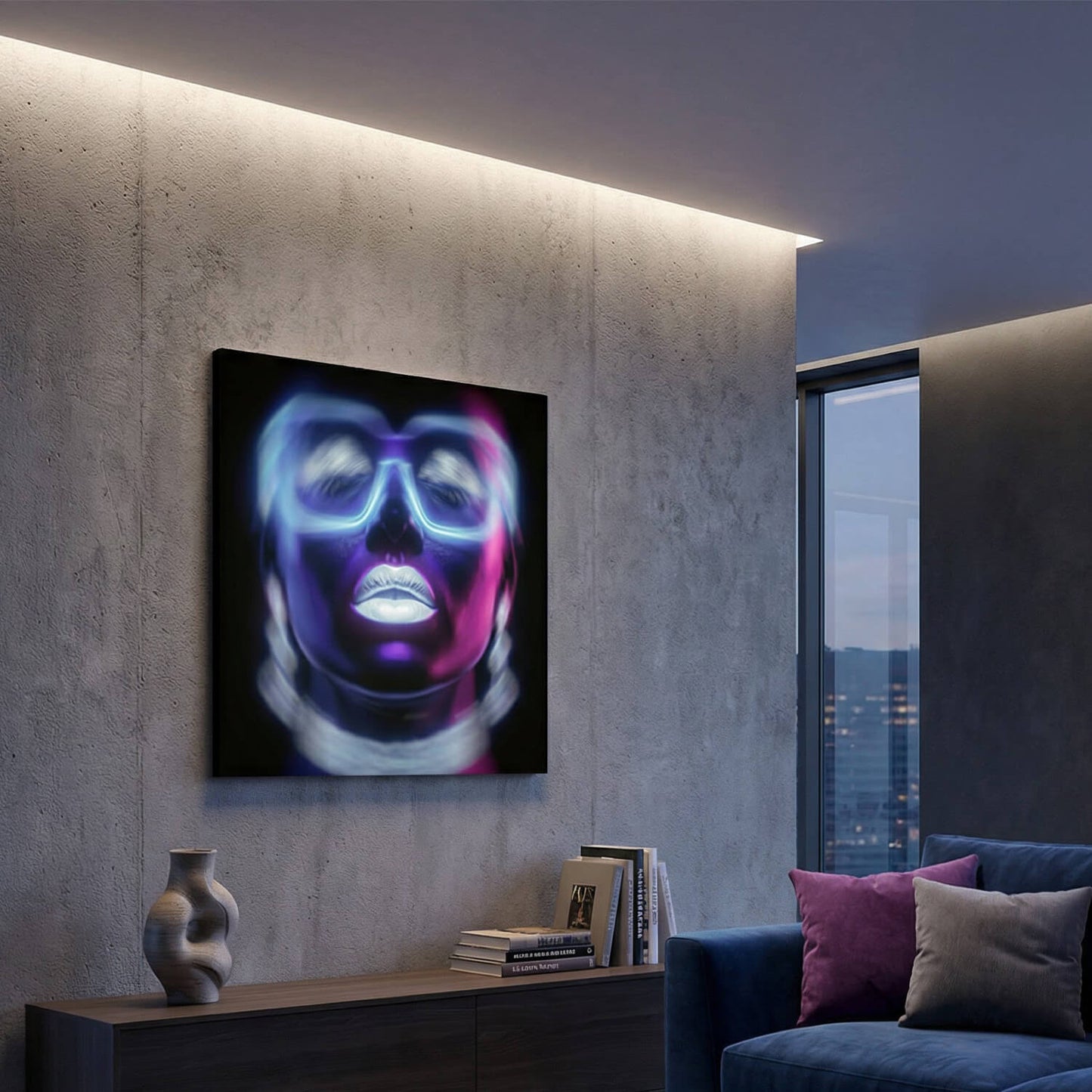 Night Vision, Canvas Print, 82 × 82cm