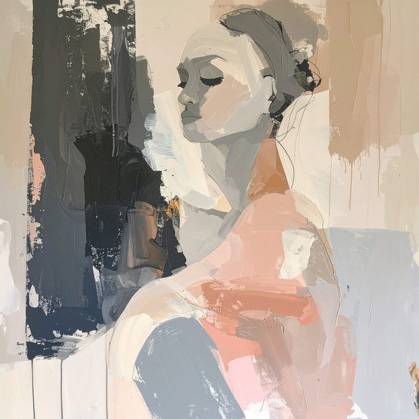 The Calm Within, Canvas Print, 82 × 82cm