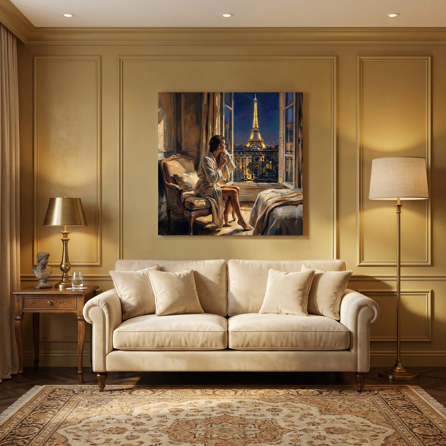 Evening in Paris, Canvas Print, 82 × 82cm