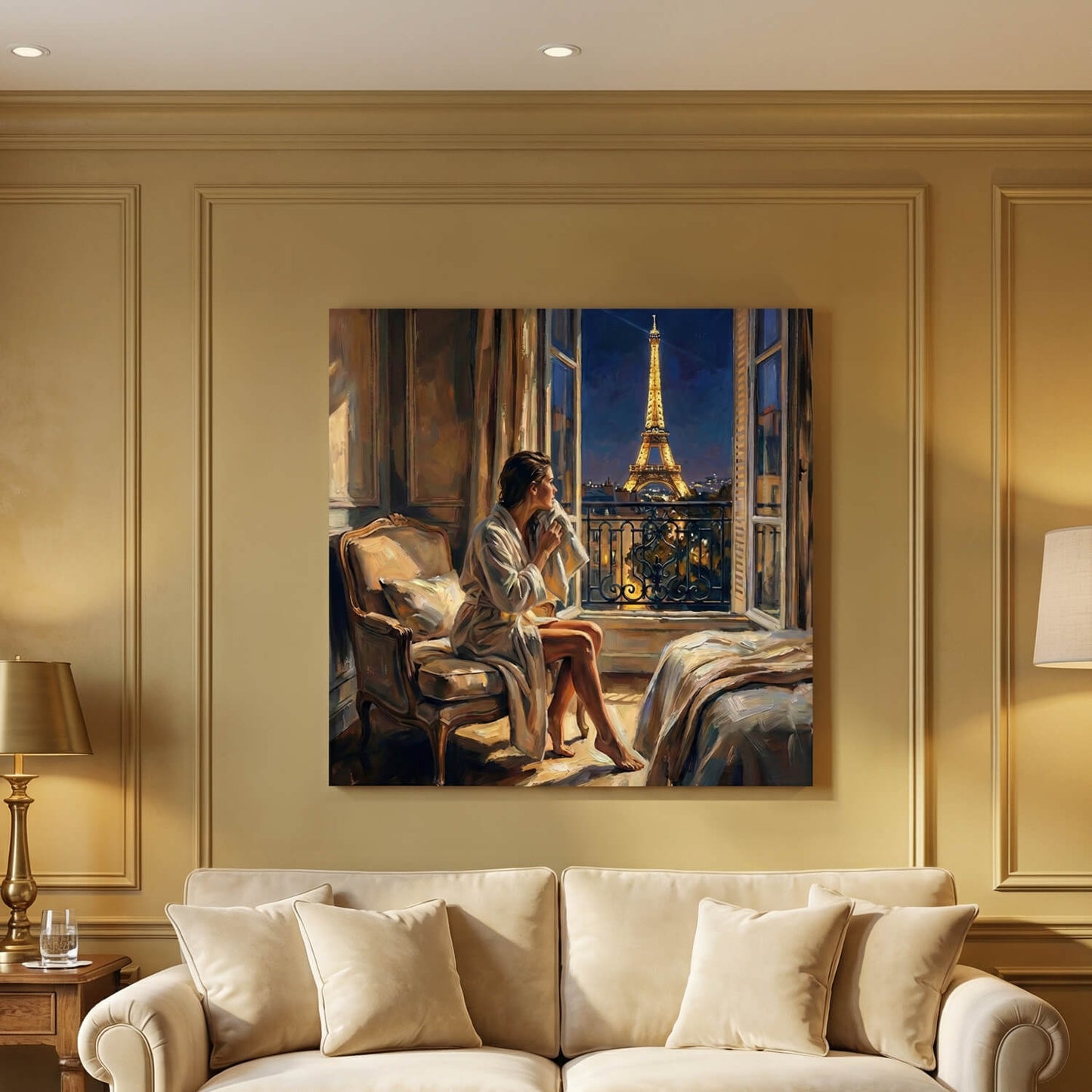 Evening in Paris, Canvas Print, 82 × 82cm