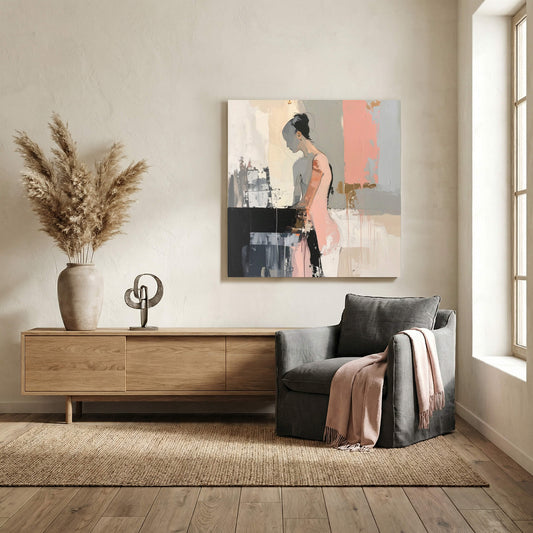 Hushed Form, Canvas Print, 82 × 82cm