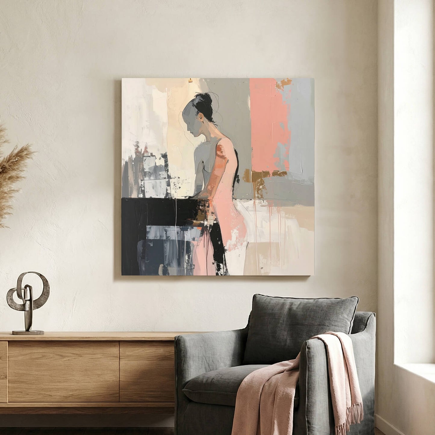 Hushed Form, Canvas Print, 82 × 82cm