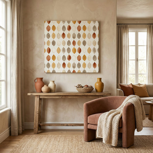 Sunlit Leaves, Canvas Print, 82 × 82cm