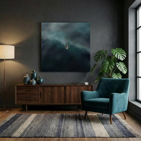 Lone Rider, Canvas Print, 82 × 82cm