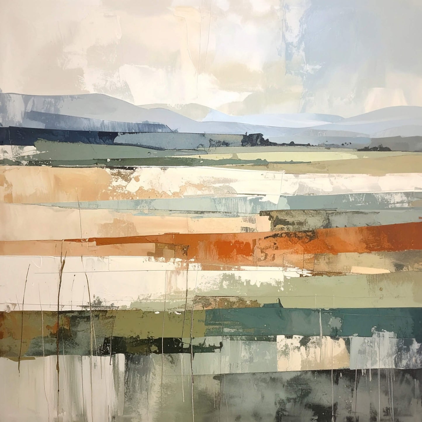 Autumn Plains, Canvas Print, 82 × 82cm