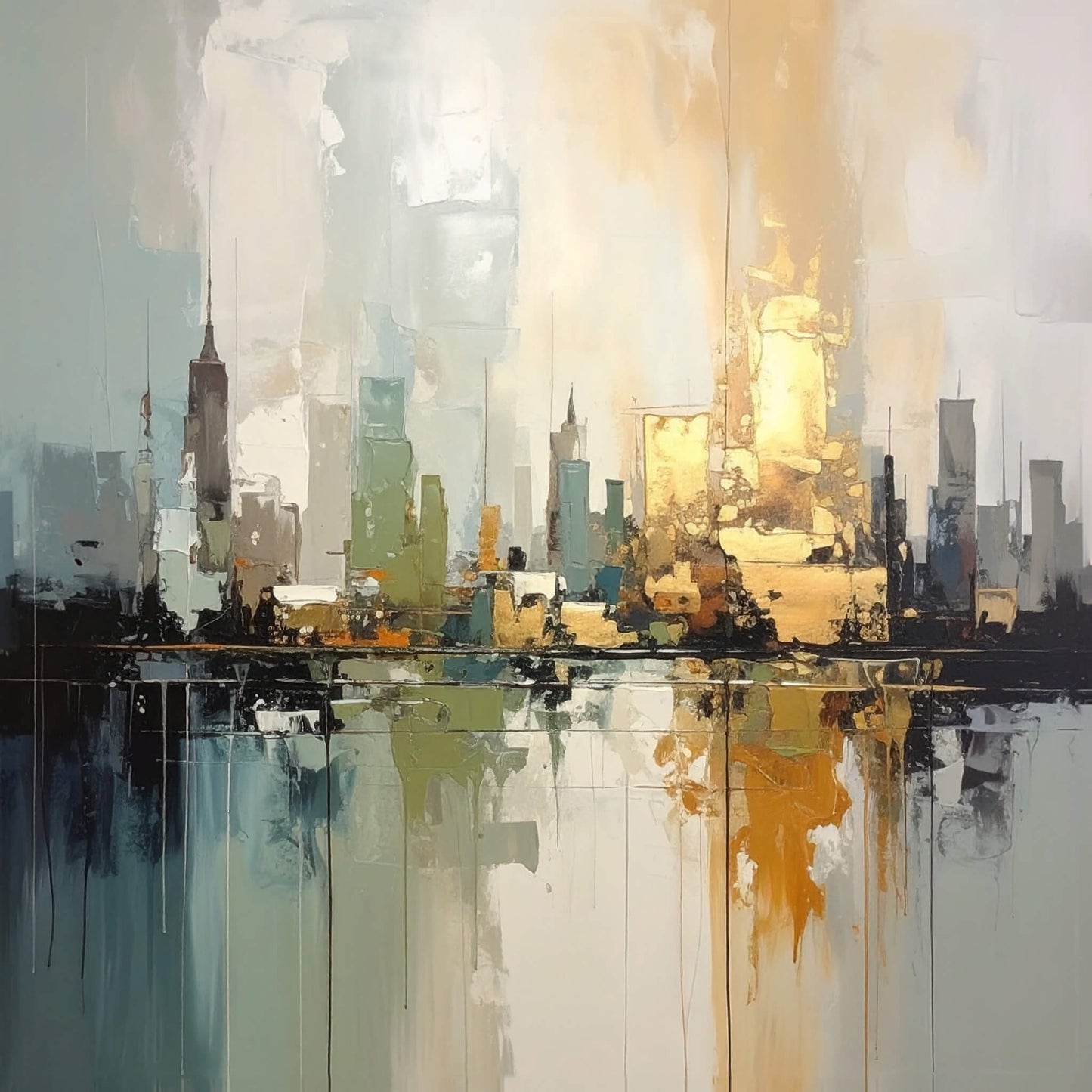 Urban Glow, Canvas Print, 82 × 82cm