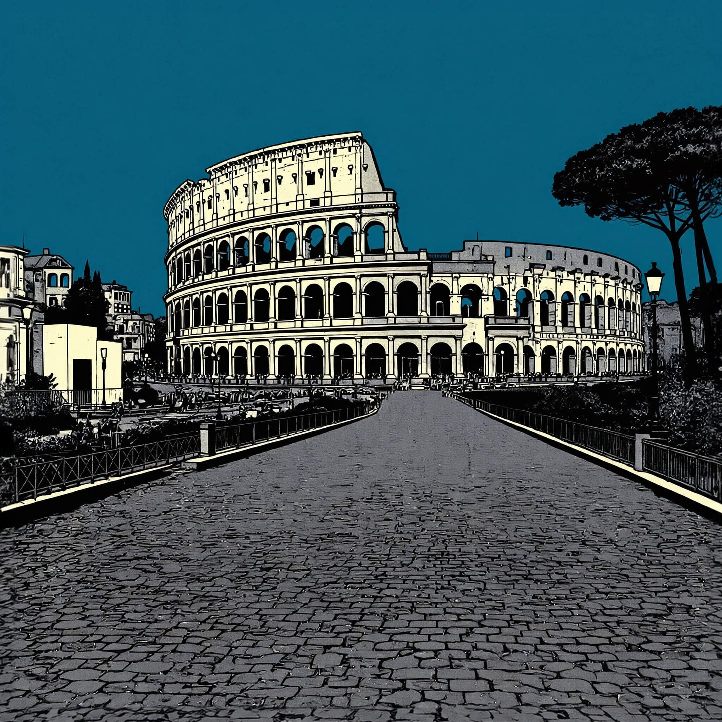 Empire Path, Canvas Print, 82 × 82cm