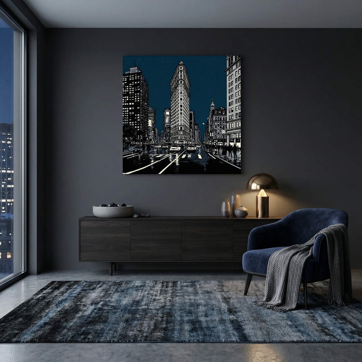 The Flatiron View, Canvas Print, 82 × 82cm