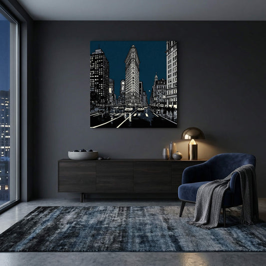 The Flatiron View, Canvas Print, 82 × 82cm