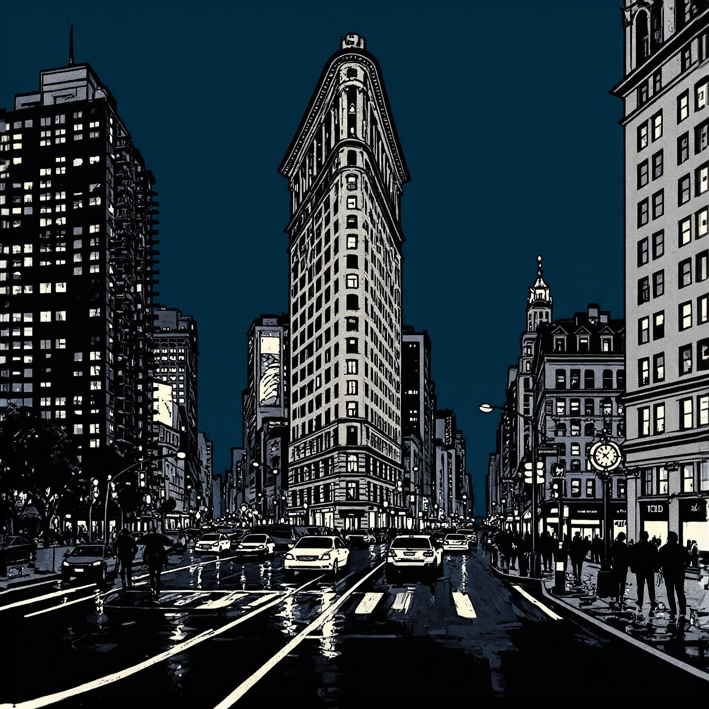 The Flatiron View, Canvas Print, 82 × 82cm