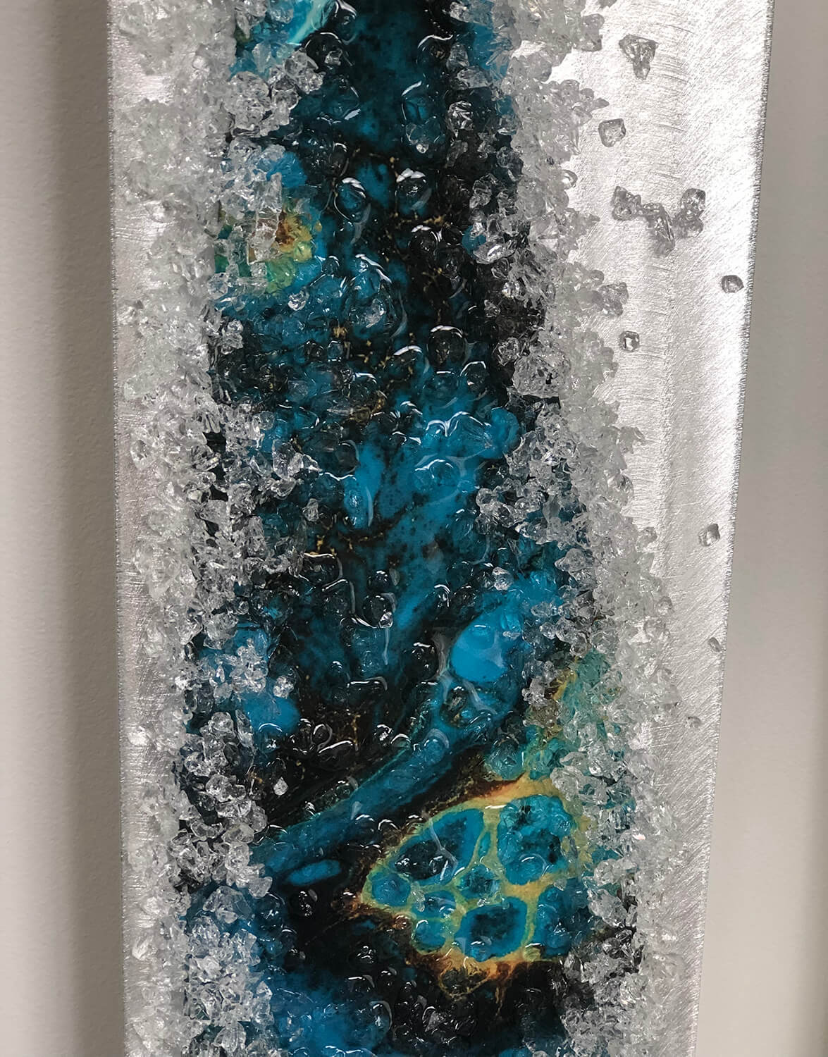 Angel Tears Crystal Glass Set, Teal
