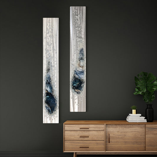 Angel Tears Crystal Glass Set, Navy