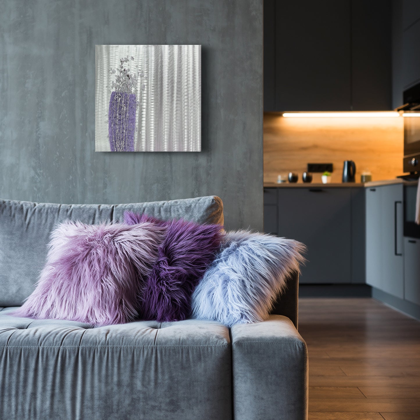 Lilac Crystal Cluster