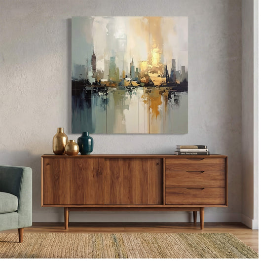 Urban Glow, Canvas Print, 82 × 82cm