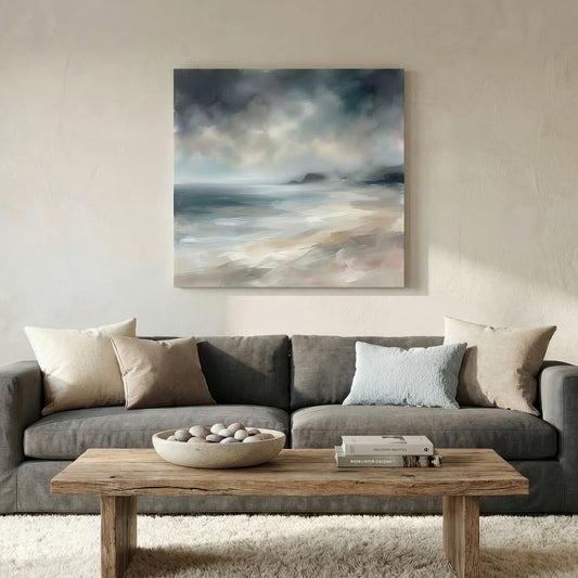 Shoreline Haze, Canvas Print, 82 × 82cm